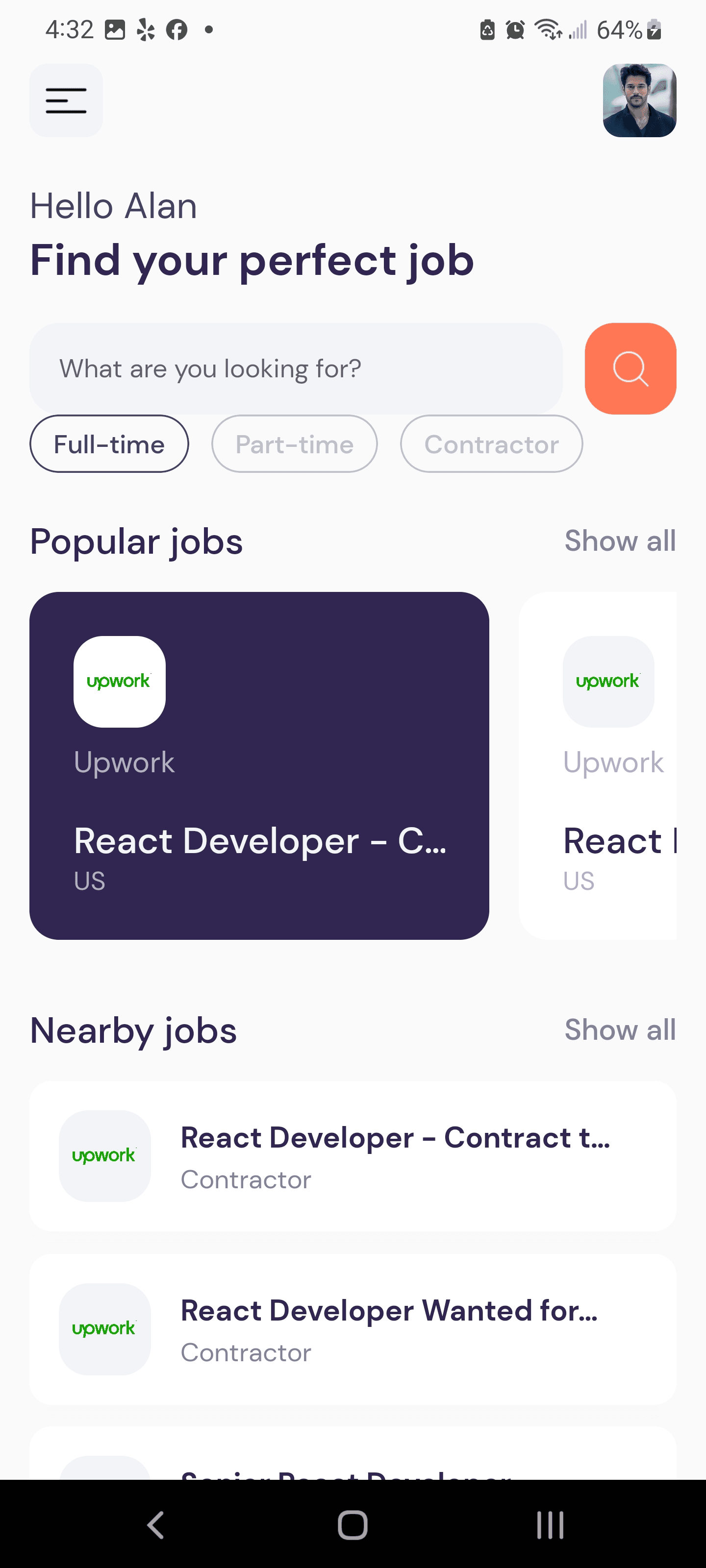Job Search Mobile App screenshot